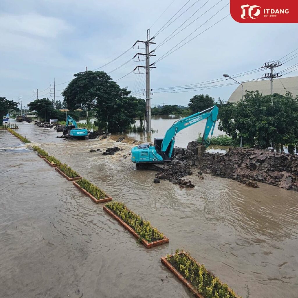 อิฐแดงช่วยนน้ำท่วม