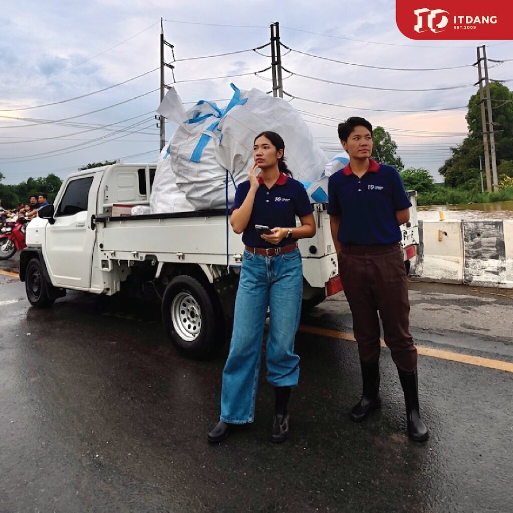 อิฐแดงช่วยนน้ำท่วม