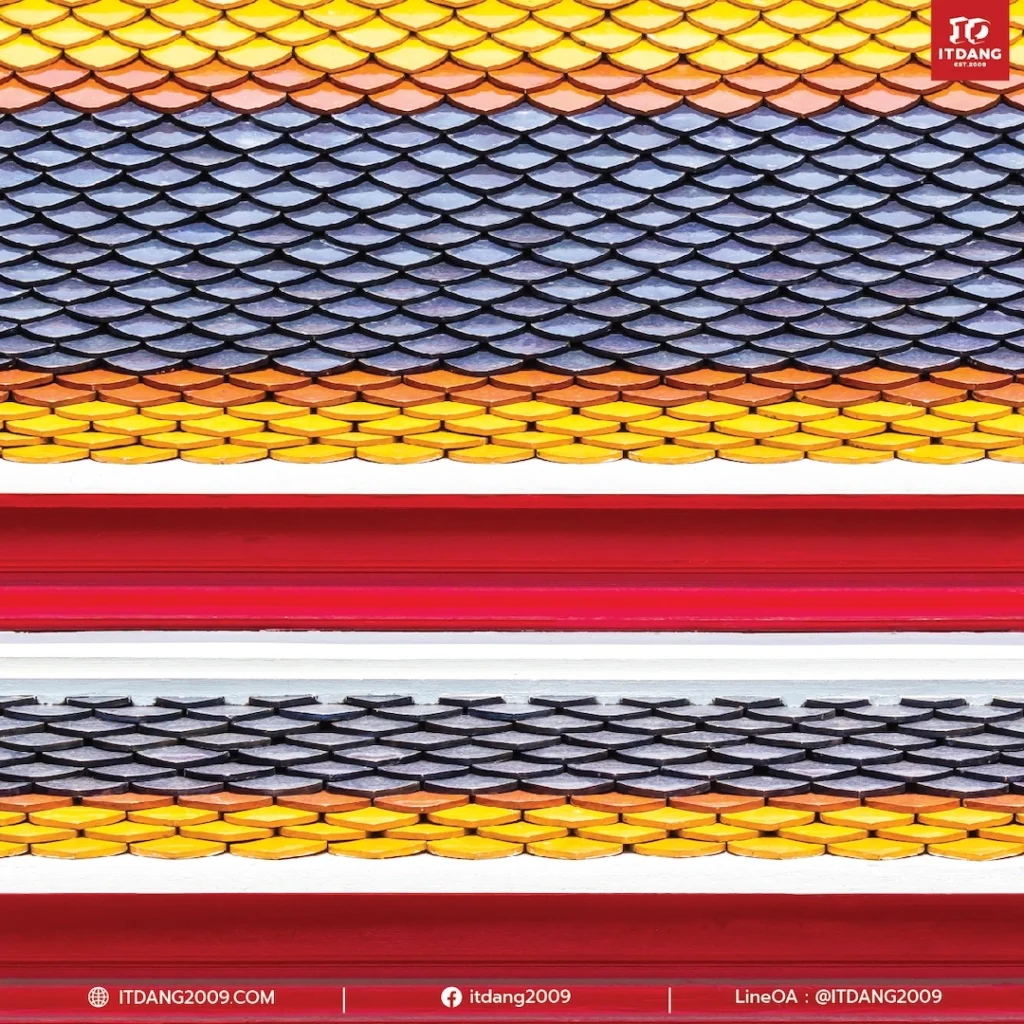 กระเบื้องดินเผาไทยสามารถเคลือบสีได้หลายเฉด