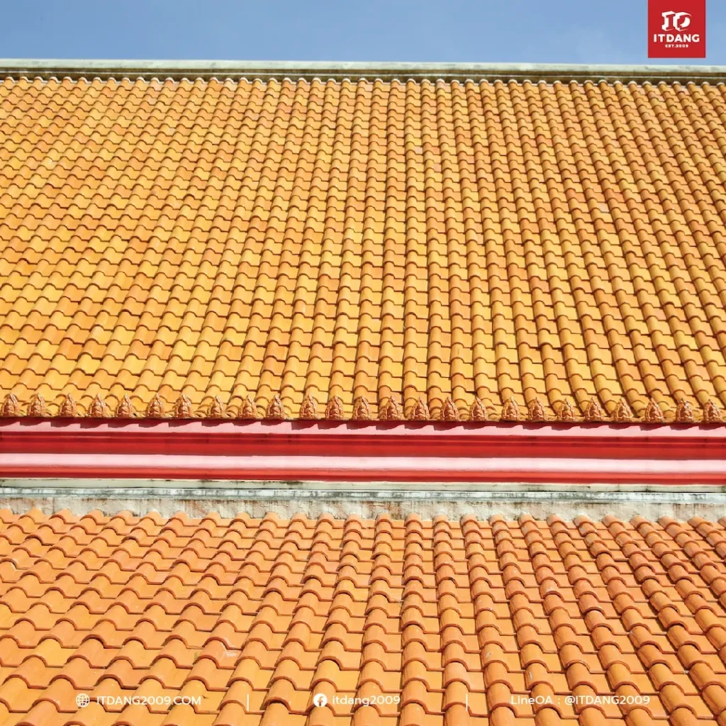 กระเบื้องดินเผามุงหลังคาจากเวียดนาม (รุ่นโค้งเว้าสลับ)