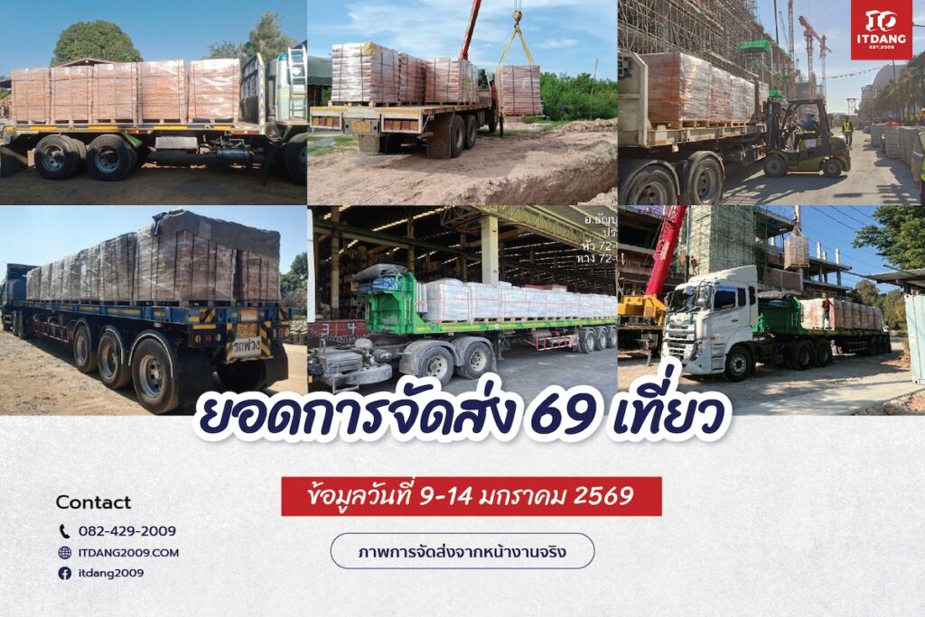 รีวิวภาพการจัดส่งสินค้าจริงจาก อิฐแดง2009