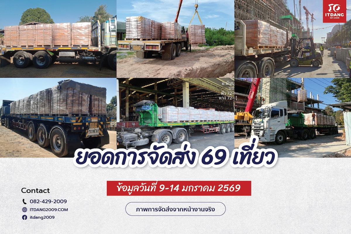 รีวิวภาพการจัดส่งสินค้าจริงจาก อิฐแดง2009