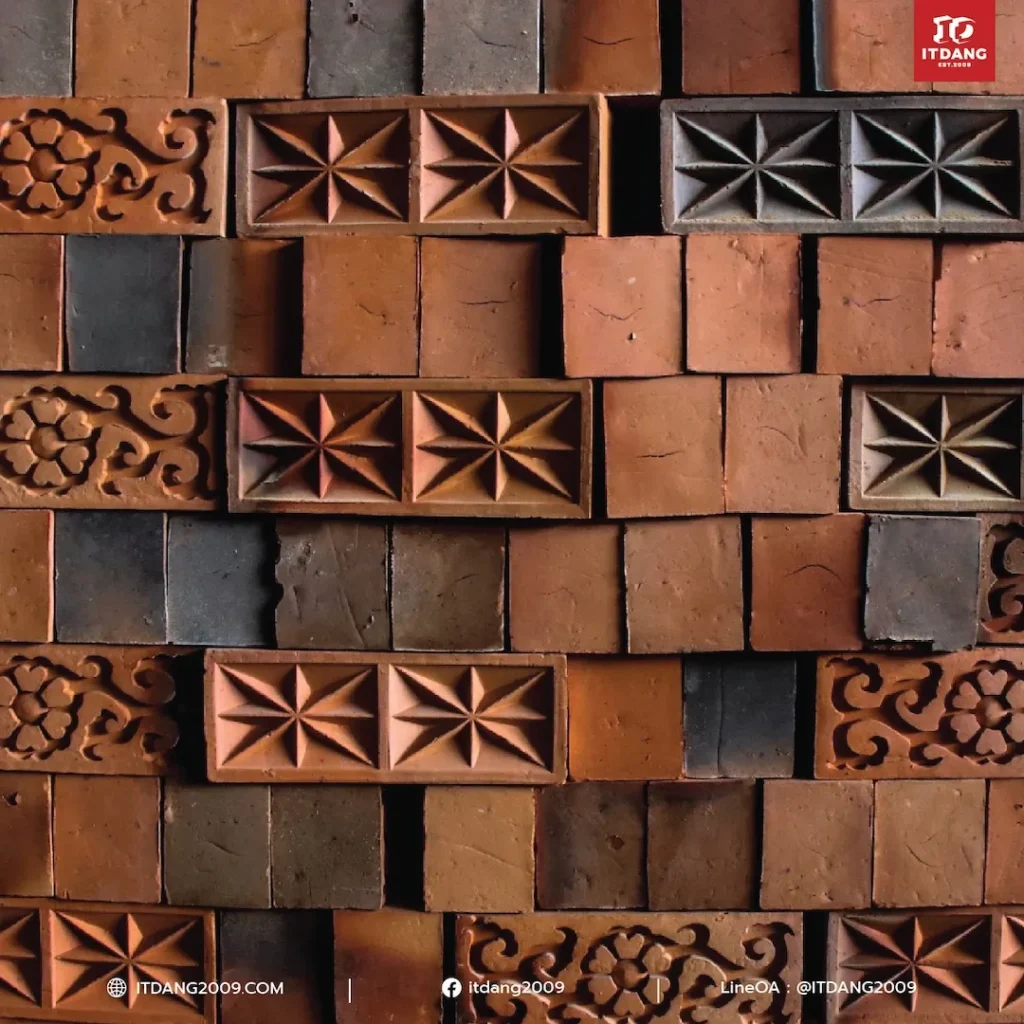 ประเภทของ อิฐแดงโชว์ และอิฐตกแต่งที่นิยมในปัจจุบัน
