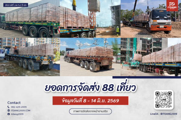 ภาพการจัดส่งสินค้าจริงจาก อิฐแดง2009