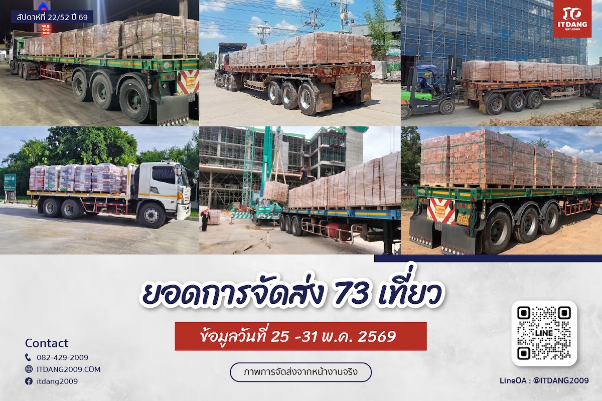 ภาพการจัดส่งสินค้าจริงจาก อิฐแดง2009