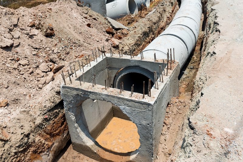 ท่อระบายน้ำ และบ่อพัก